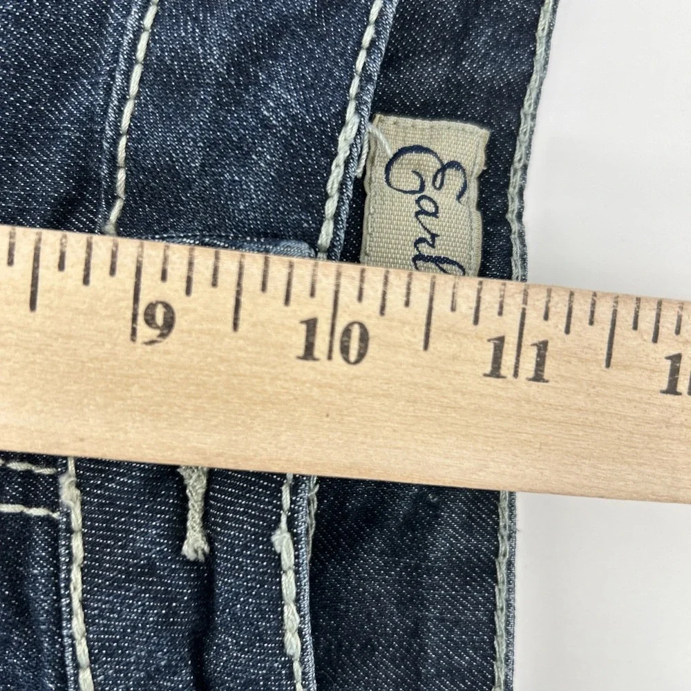 Earl Jean Capris Jeans Women's 14 Blue Denim Stretch Decorative Embellished Y2K - Picture 9 of 12